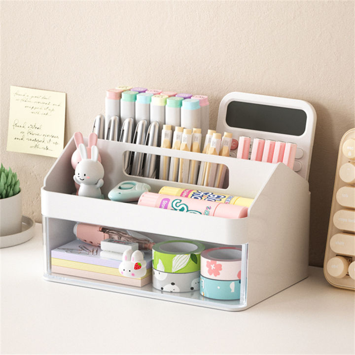 stationery-holder-rack-drawer-type-storage-plastic-desktop-organizer-stationery-storage-storage-box-desk-organizer