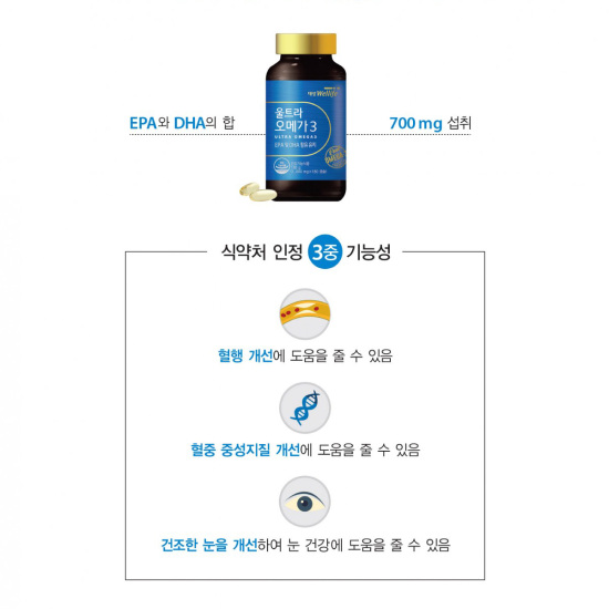 Viên uống ultra omega 3 daesang wellife 3 180g 180  180 viên - ảnh sản phẩm 3