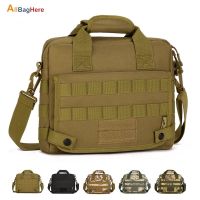 ☌ cri237 Tactical Military Camouflage Handbag 10 Inches IPad Waterproof Nylon Laptop Crossbody Sport Molle travel Shoulder Messenger Bags