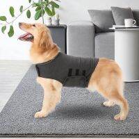 สีเทาเข้มสุนัขสัตว์เลี้ยง ThunderShirt ต่อต้าน ความวิตกกังวลแจ็คเก็ตเสื้อความเครียดเสื้อผ้าที่สงบ