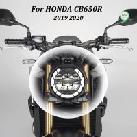 ☃Steel สำหรับ HONDA CB650R CB 650 R 2019 2020ตะแกรงป้องกันตัวป้องกันไฟหน้ารถจักรยานยนต์