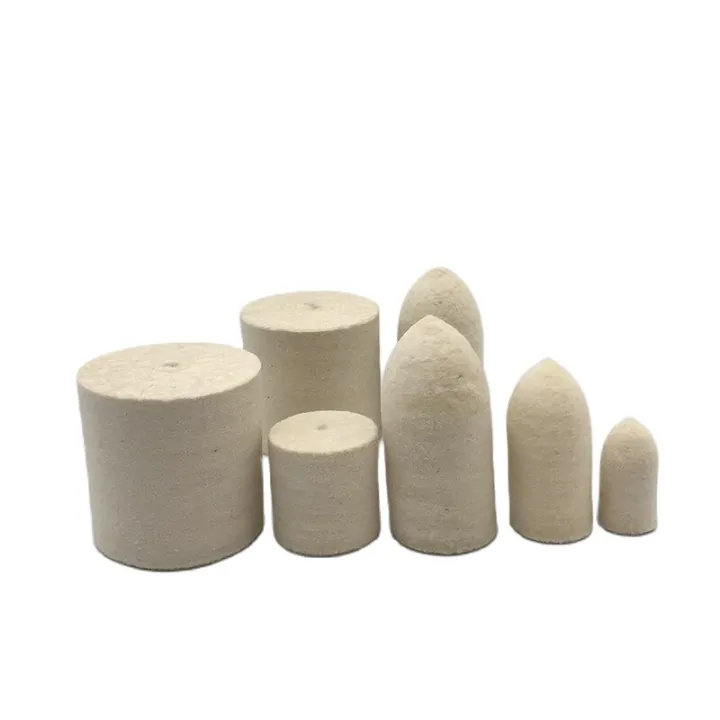Dental Lab Laboratory Unmounted Felt Wheel Cylinder Cones Bob Point