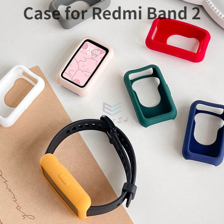 เคสซิลิโคนอ่อนนุ่มสำหรับ-redmi-smart-band-2-สาย-tpu-ป้องกันหน้าจอป้องกันรอยขีดข่วนอุปกรณ์เสริมเปลือก