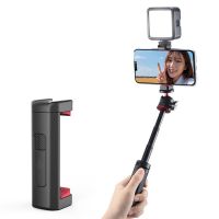 Universal Portable Phone Holder Mount Clamp Clip With Cold Shoe 1/4 Tripod Mount Stand Mic Fill Light for TikTok Vlog