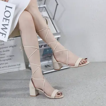 Women Girls Gladiator Sandals Flat,Summer Strappy Lace Up Open Toe Knee  High Flat Sandal Beach Travel Dressy T-Strap Thong Sandals - Walmart.com