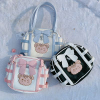 2022 Japanese school uniform shoulder bag bear Lolita crossbody bag JK uniform bag College girl schoolbag NEW Kawaii handbags