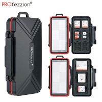 Profezzion เคสพกพาการ์ดความจำกันน้ำอเนกประสงค์48ช่องสำหรับ SD/Micro Sd/tf/nano Sim/ เหมาะสำหรับ Huawei Nm/ Xqd/ การ์ดซีเอฟ