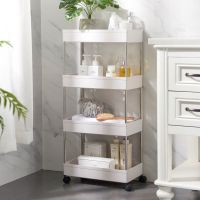 [COD] Barber shop trolley bathroom shelf floor-to-ceiling multi-layer toilet gap storage kitchen