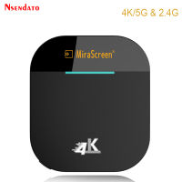 Mirascreen G5 2.4G5G 4K Wireless HD Wifi Display Dongle Stick Adapter for Miracast Airplay DLNA Receiver For Android IOS