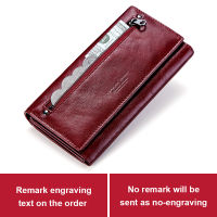 Luxury Women Clutch Wallets 100 Genuine Leather RFID Multiple Cards Holder Long Fashion Female Coin Purse With Phone Bag
