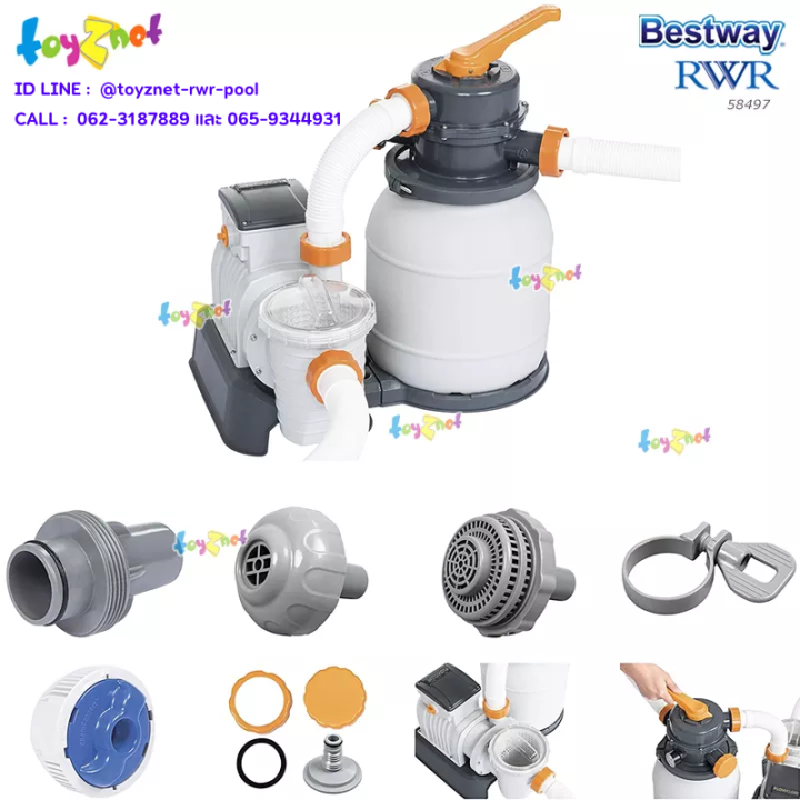 Bestway ส่งฟรี เครื่องกรองน้ำระบบทราย 5,678 ลิตร/ชม. รุ่น 58497 ...