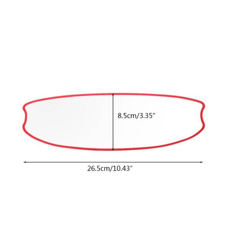 หมวกกันน็อคกันฝนฟิล์มป้องกันหมอก-สติกเกอร์เลนส์ใสเพื่อความปลอดภัยในการขับขี่รถจักรยานยนต์