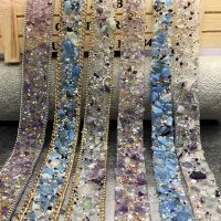 diy fancy diamond chain hand-sewn rhinestone decoration wedding dress accessories hair accessories bracelet material back glue mesh drill matching