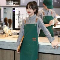 Cowboy Apron Baking Coffee Milk Tea Store Barber Canvas Sleeveless Apron Breathable Waterproof Men and Women Universal Apron Aprons