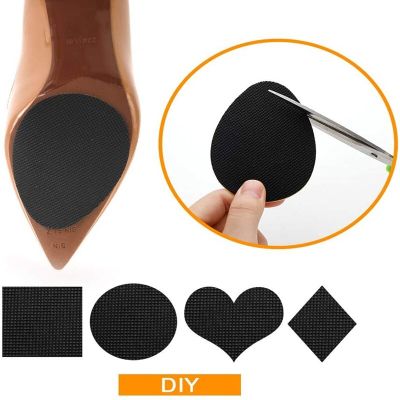Non-Slip Shoe Pads for Bottom of Shoes Premium Rubber Self Adhesive Anti-Slip Shoe Grips Stickers High Heels Non-Skid Protector Shoes Accessories