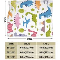 HGWHGS Plush Bed Throw Blanket , Warm Throw Blanket Cute Dinosaurs Seamless Hypoallergenic , Warm Th