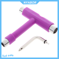 NYABOR 1PC T-Type สเก็ตบอร์ดเครื่องมือไขควงซ็อกเก็ตสเก็ต T-TOOL KICK Scooter TOOL