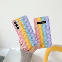 Push Pop Bubble Fidget ของเล่นน่ารัก Soft TPU สำหรับ Huawei Honor 8X9x10 20i V30 30s20 P40 P30 Lite Pro ความเครียด Reliver ฝาครอบ