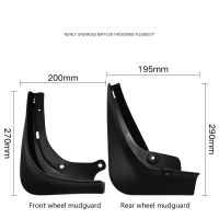 Mud Flaps For Tesla Model 3 2016~2021 Mudguards Splash Guards Fender Front Rear Wheel Mudguard 4Pcs Set