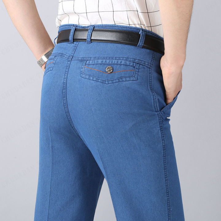 chudadan-กางเกงยีนส์ทรงสลิมฟิตแบบใหม่ของผู้ชายมีความยืดหยุ่น