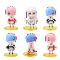 Anime Re:Life In A Different World From Zero Rem Figure Face Change Maid Outfit Tray Meteor Hammer Rem Action Figure Model Toys