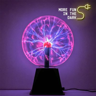 8 Inch Magic Plasma Ball Lamp LED Night Light Atmosphere Touch sound control Glass Plasma Light Christmas Party Decor Lighting