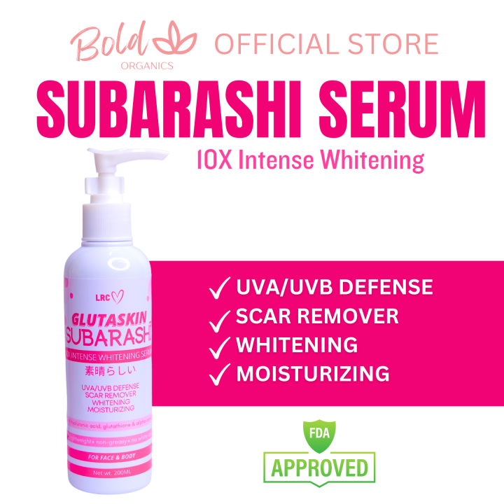 Bold Organic Glutaskin Subarashi Serum 75g 10x Intense Whitening