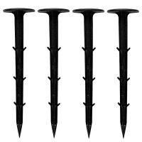 50pcs Soil Nail Film Fixed Garden Pegs PP Outdoor Reusable Black Shading Mulch landscape anchoring spikes