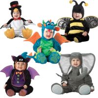 Halloween Costumes for Baby Kids Romper Jumpsuit Animal Carnival Party Cute Funny Cosplay Pajama Children Bees Elephant Bats