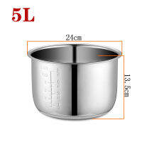 5L หม้อความดันไฟฟ้า Liner Liner Multicooker ชามถังสแตนเลสสำหรับทำอาหารซุปโจ๊กอะไหล่