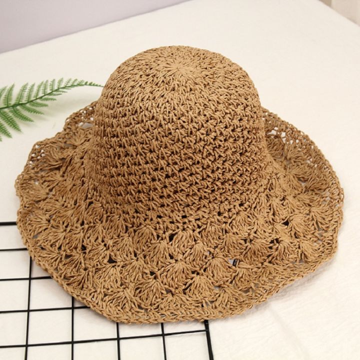outdoor-style-hat-new-fashion-hat-sun-hat-sun-protection-hat-crochet-straw-hat-beach-hat-handmade-straw-hat