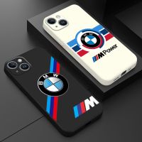 【ขาย】รถ BMW-Sports Drift เคสสำหรับ Apple iPhone โทรศัพท์14 Pro Max SE 8 12 11 7 6S Plus XR XS X 13 Mini Funda ปกปิดแบบเหลว