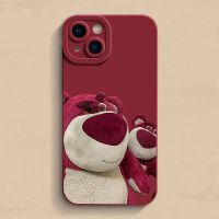 case สตรอเบอรี่แบร์ Apple 15เคสมือถือ14 131211กันกระแทกเคสนิ่ม78PLUS X