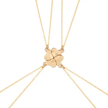 Four Leaf Clover Necklace - Heart Pendant – Sutra Wear