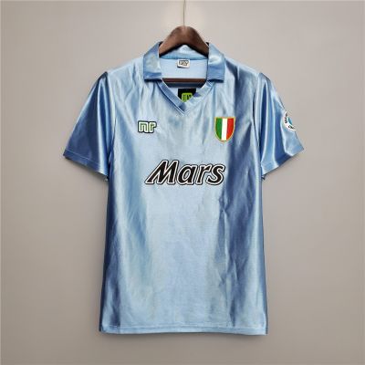 [คลังสินค้าพร้อม] 90-91 Napoli Home Retro Soccer Jersey ฟุตบอล