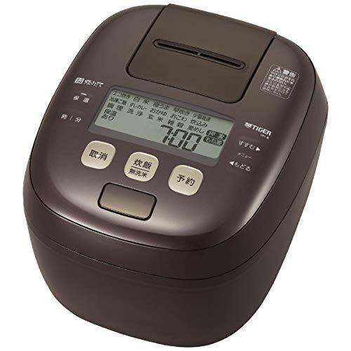 Tiger pressure IH rice cooking jar (5.5cooked) Deep brown Tiger