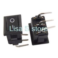 10pcs AC 250V 6A Right Angle 3 PCB Pin SPDT ON/ON Snap In Mini Boat Rocker Switch