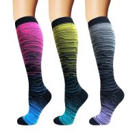 【Sock shop】1คู่ถุงเท้าการบีบอัดผู้หญิงและผู้ชายถุงน่องที่ดีที่สุดทางการแพทย์พยาบาลเดินป่าท่องเที่ยวเที่ยวบินถุงเท้าวิ่งถุงเท้าออกกำลังกาย