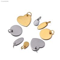 ✥✤ 10pcs/lot 6-30mm Stainless Steel Round Oval Love Dog Tag Pendants Stamping Charms For DIY Necklaces Jewelry Making Accessories