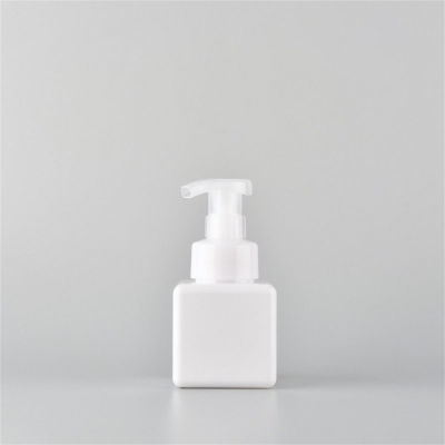 250ml Hand Bottle Cosmetic Press Bathroom For Travel Use Mousse PETG Square