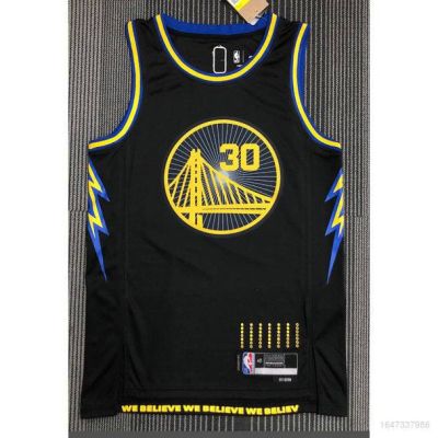 เสื้อกีฬาแขนกุด ลายทีม Golden State Warriors 75th Jersey 2022 สีดํา สไตล์คลาสสิก