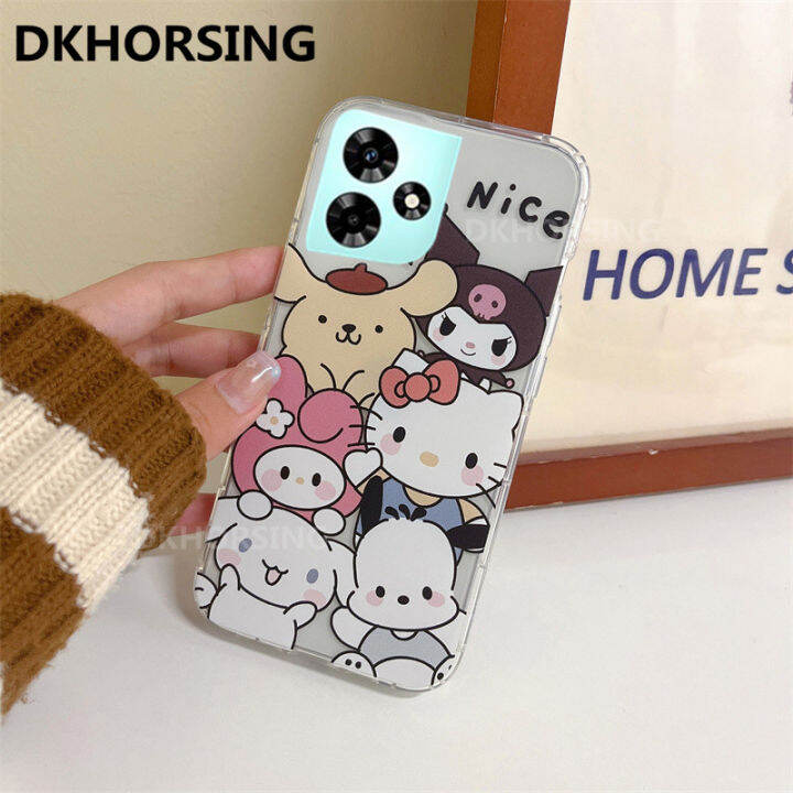 dkhorsing-2023ปลอกอ่อนใหม่สำหรับ-c53-realme-การ์ตูนน่ารักลายหมี-kt-เคส-realmec53เคสโทรศัพท์แบบใสกันกระแทก