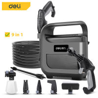 Deli เครื่องฉีดน้ำแรงดันสูง เครื่องล้างรถ เครื่องอัดฉีด 18V ฉีดน้ำแรงดัน เครื่องฉีดน้ำแรงดัน เครื่องฉีดนำ้แรงดันสูง Powered Washer