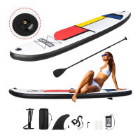 Inflatable Stand Up Paddle Board SUP Board Surfboard Water Sport Surf Set with Paddle Board Tail Fin Foot Rope Inflator Inflatable Stand Up Paddle Board SUP Board กระดานโต้คลื่นกีฬาทางน้ำ Surf ชุด Paddle Board Tail Fin เท้าเชือก Inflator