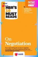 (พร้อมส่ง) หนังสือภาษาอังกฤษ Hbrs 10 Must Reads on Negotiation (with bonus article "15 Rules for Negotiating a Job Offer" by Deepak Malhotra) (Hbrs 10 Must Reads) / [Paperback]