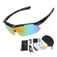 【CW】▼☼  Cycling Glasses 5 Mens Womens Sunglasses Goggles MTB Road Anti-glare Riding Eyewear Protection