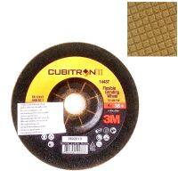 (x1แผ่น) 3M แผ่นเจียร์ สีทอง CUBITRON II 60+  PN14438 T27 , 36+  PN14437 T27 GOLD FLEX GRINDING DISC (100x2.5x16mm)