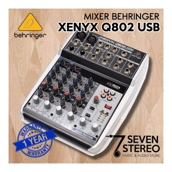 Mixer Behringer Xenyx Q802 With Usb Audio Interface Lazada Indonesia