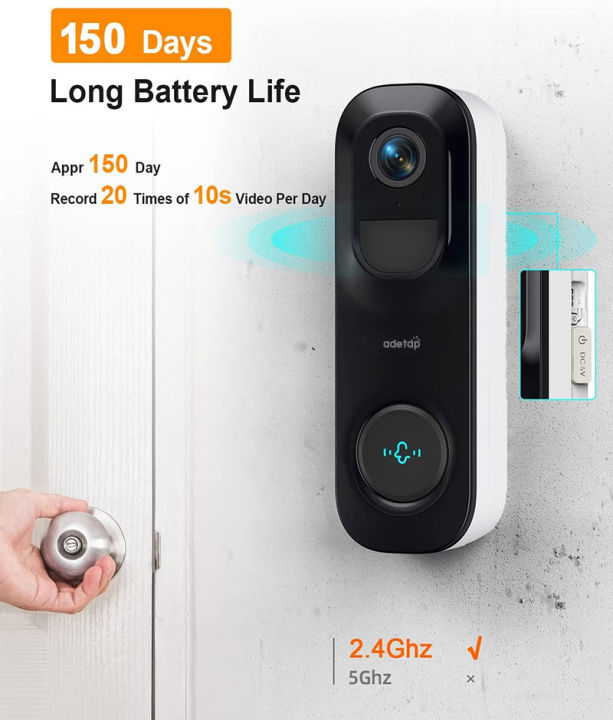 abetap-แอบแทป-m101-video-doorbell-color-night-vision-5200mah-แจ้งเตือนผ่านมือถือ