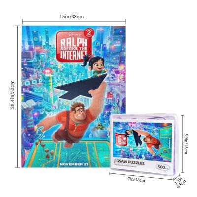 Disney Ralph Breaks The Internet Wooden Jigsaw Puzzle 500 Pieces Educational Toy Painting Art Decor Decompression toys 500pcs